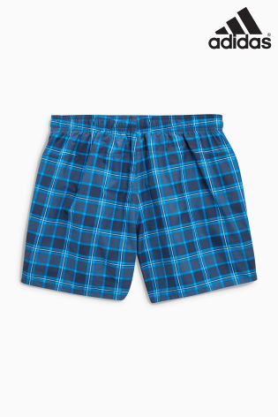 adidas Blue Check Swim Short